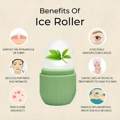 Picture of Ice Roller Face Massager to Brighten Complexion, Shrink & Tighten Pores-1 pcs