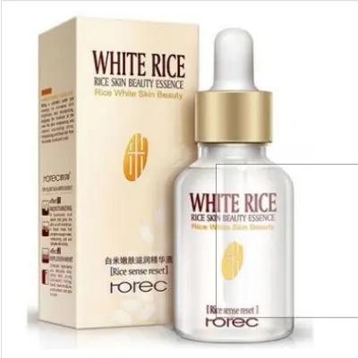 Picture of White Rice Serum Reduces Wrinkles and Lighten Dark Spots Pore Minimizer Anti- Aging Face Moisturizer Skin Lightening-15ml