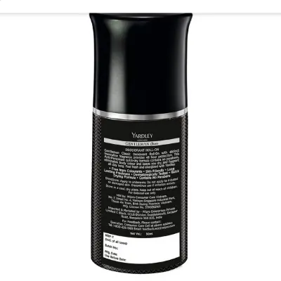 Picture of Yardley London Gentleman Classic Deodorant Roll-On| 48-Hours Long Lasting Scent| Men’s Body Deodorant| Roll-On for For Men| Masculine Fragrance| 50ml