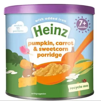 Picture of Heinz Pumpkin, Carrot & Sweetcorn Porridge 200gm - 200