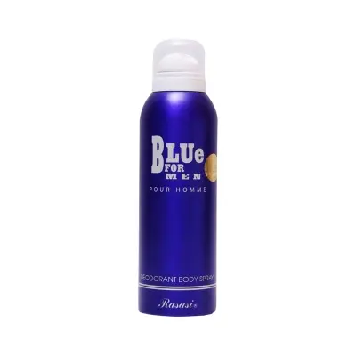Picture of Rasasi Blue Deodorant Body Spray for Men-200ml - Multicolor