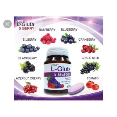 Picture of L-Gluta 5 Berry Plus Whitening Vitamins Tablets