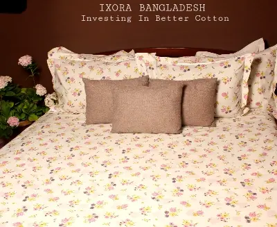 Picture of 100% Premium Cotton Bedsheet Set (Includes 1 Bedsheet and  4 Pcs Pillow Covers)