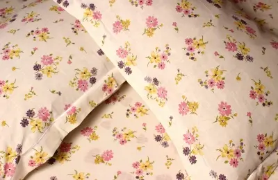 Picture of 100% Premium Cotton Bedsheet Set (Includes 1 Bedsheet and  4 Pcs Pillow Covers)