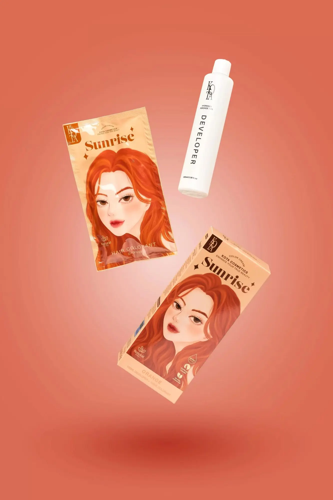 Picture of KOTA Color Cream Hair Color Orange Hair Dye - Orange