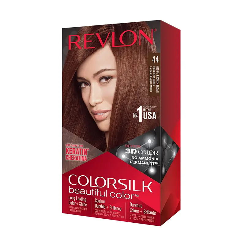 Picture of Revlon Color Silk beautiful hair Color 44 Medium Redish Brown - Multicolor