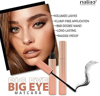 Picture of Maliao Big Eye HD Waterproof Mascara Black - 7 ml - Waterproof