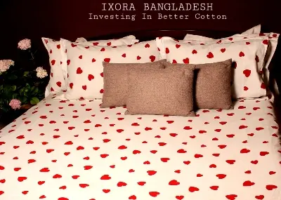Picture of 100% Premium Cotton Bedsheet Set (Includes 1 Bedsheet and  4 Pcs Pillow Covers)