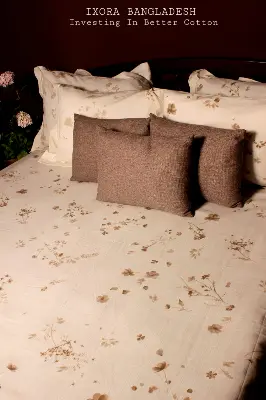 Picture of 100% Premium Cotton Bedsheet Set (Includes 1 Bedsheet and  4 Pcs Pillow Covers)