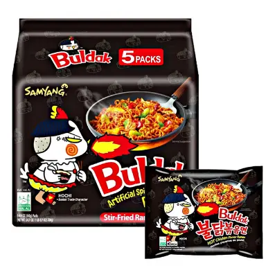 Picture of Buldak Hot Chicken Flavour Noodles (Pack of 5x140g) 700g(Korean)