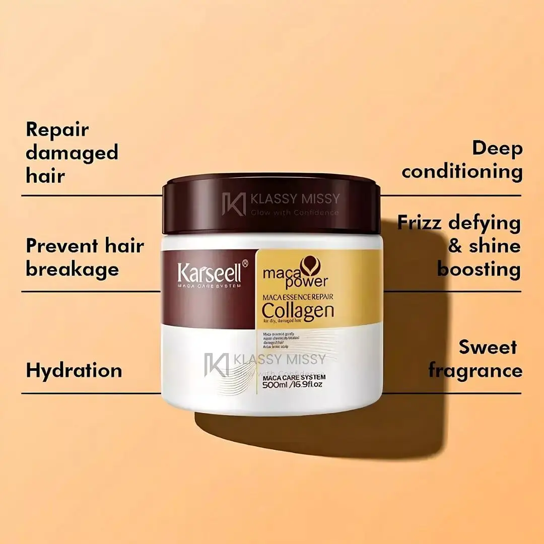 Picture of Karseell Collagen Hair Treatment Deep Repair Conditioning Argan Oil Hair Mask Essence for Dry & Damaged Hair