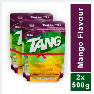 Picture of Tang Mango Flavor Drink Powder (500G X 2) - 1KG - Imported from Bahrain