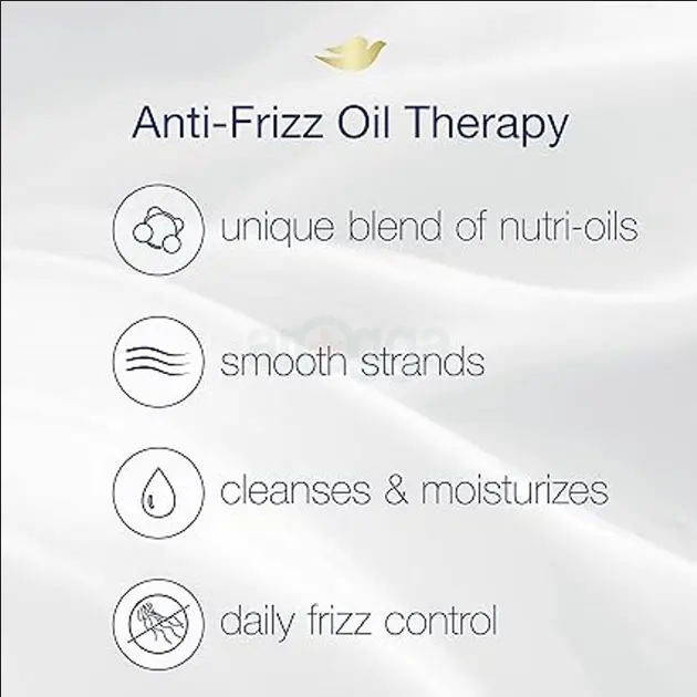 Picture of Dove Ultra Care Nourishing Oil Care Shampoo with Nutri Oild Technology for Dry & Frizzy Hair-680ml - White