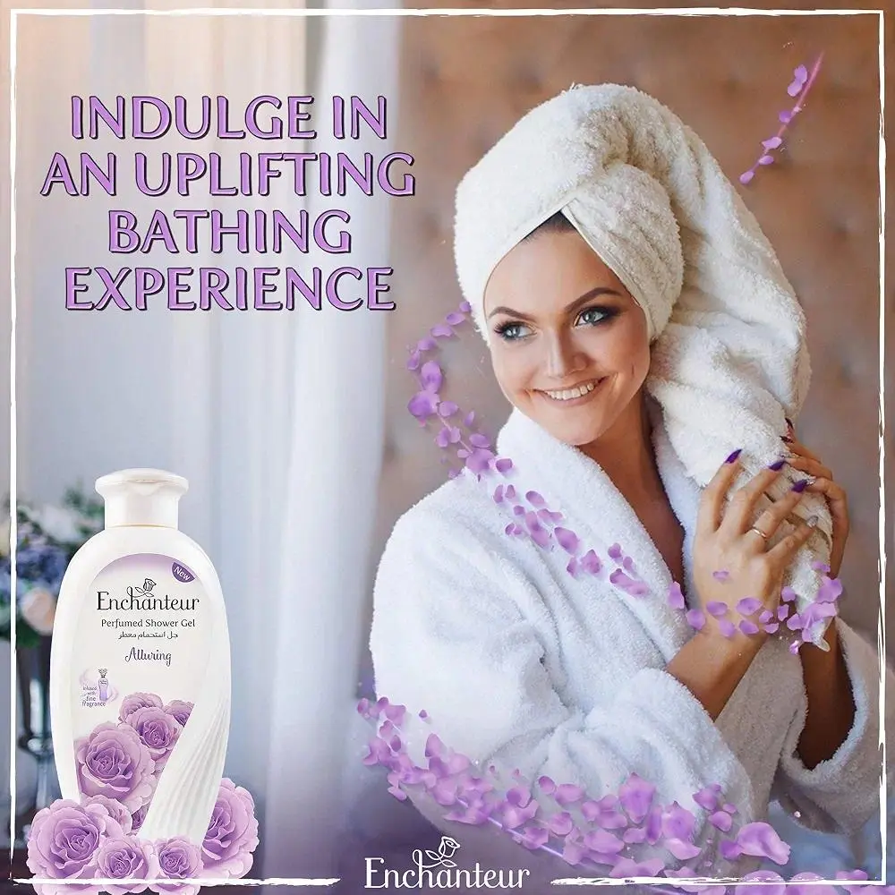Picture of Enchanteur Alluring Shower Gel, Shower Fxperience With Fine Floral Fragrance, 550 Ml - Lavender