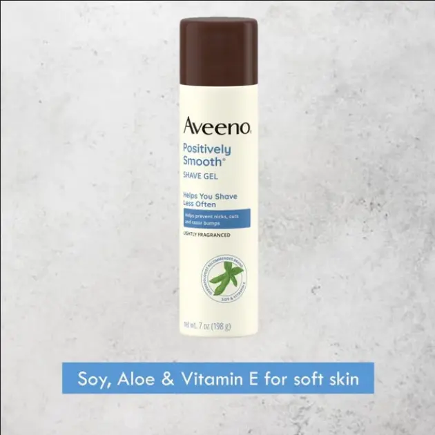 Picture of Aveeno Positively Smooth Moisturizing Shave Gel With Vitamin E- 198gm-uk