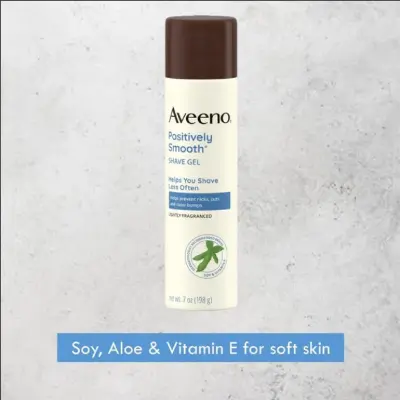 Picture of Aveeno Positively Smooth Moisturizing Shave Gel With Vitamin E- 198gm-uk