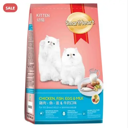 Picture of SmartHeart Kitten Chicken, Fish, Egg & Milk- 1100gm - 1100