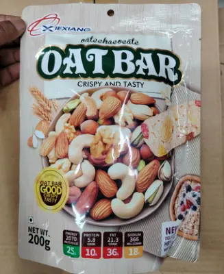 Picture of Healthy Bar Crispy And Tasty Oat Chocolate Bar Poly 200g