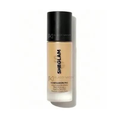 Picture of SHEGLAM Complexion Pro Long Lasting Breathable Matte Foundation - Almond-30ml - 3