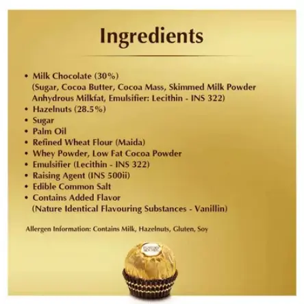 Picture of Ferrero Rocher Premium Chocolates 24 Pcs 300 gm(italy)