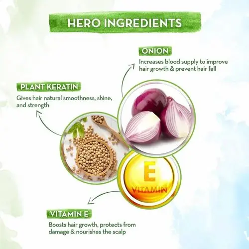 Picture of Mamaearth Onion Shampoo with Onion & Plant Keratin for Hair Fall Control 650ml - Multicolor