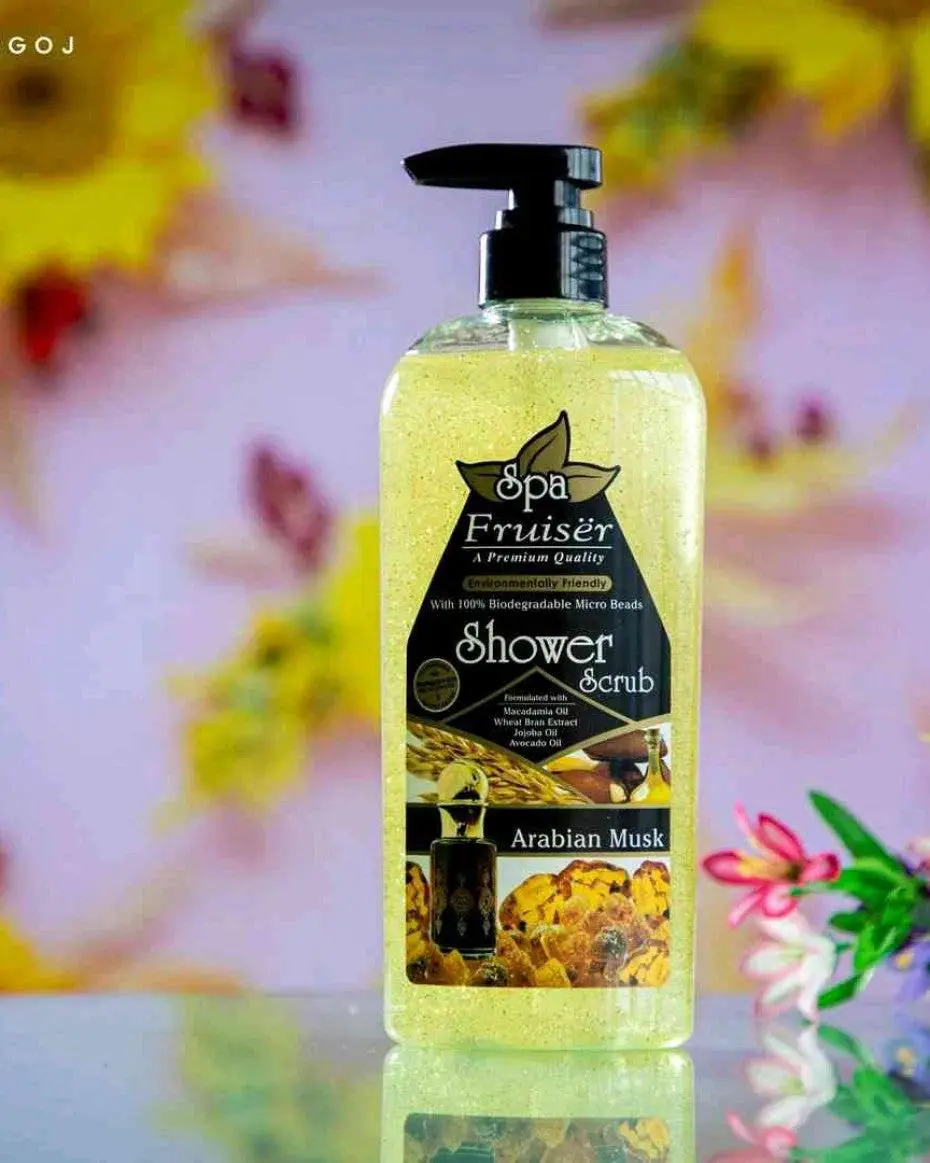 Picture of International Malaysian product Body wash Shower scrub SPA Arabian Musk used for male / female- 730 ml - Floral