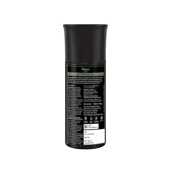 Picture of Yardley London Gentleman Urbane Body Spray for Men - 150ml
