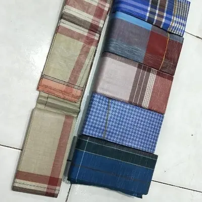 Picture of Multicolor Cotton Lungi for Men - Multicolor