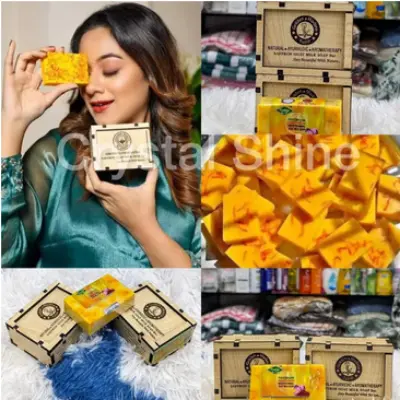 Picture of Saffron Goat Milk Soap-100g