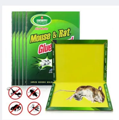 Picture of Rat Trap Mouse Board Sticky Mice Glue Trap High Effective Rodent Rat Snake Bugs Catcher Pest Control Reject Non-Toxic Eco-Friendly - Multicolor