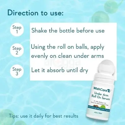 Picture of WishCare Under Arm Roll On Serum with Aqua Fresh 50ml