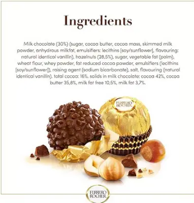 Picture of Rocher 16 Piece (200gm)Chocolate Box Italy