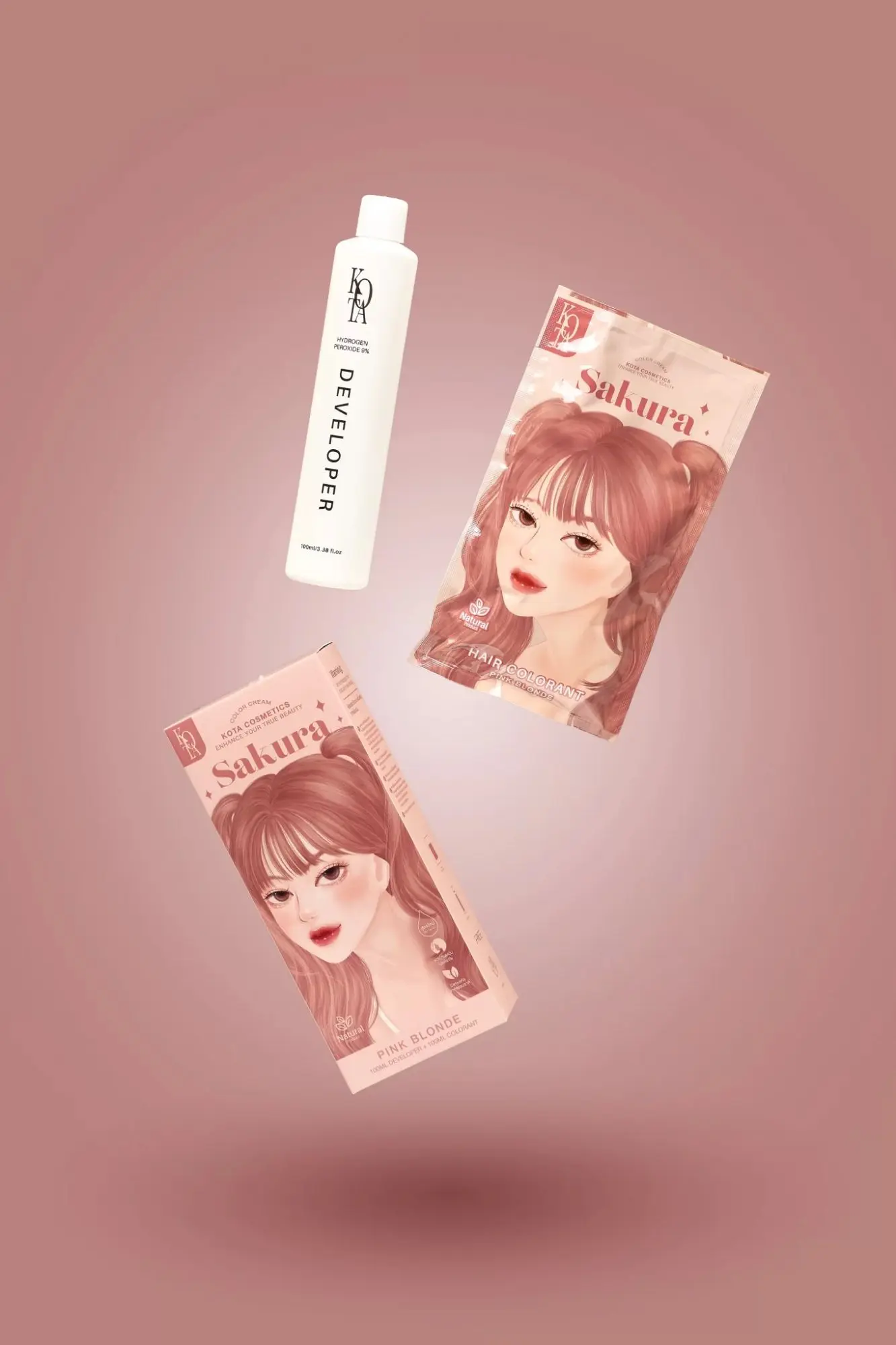 Picture of Kota Color Cream Hair Color (Pink Blonde) - Multicolor