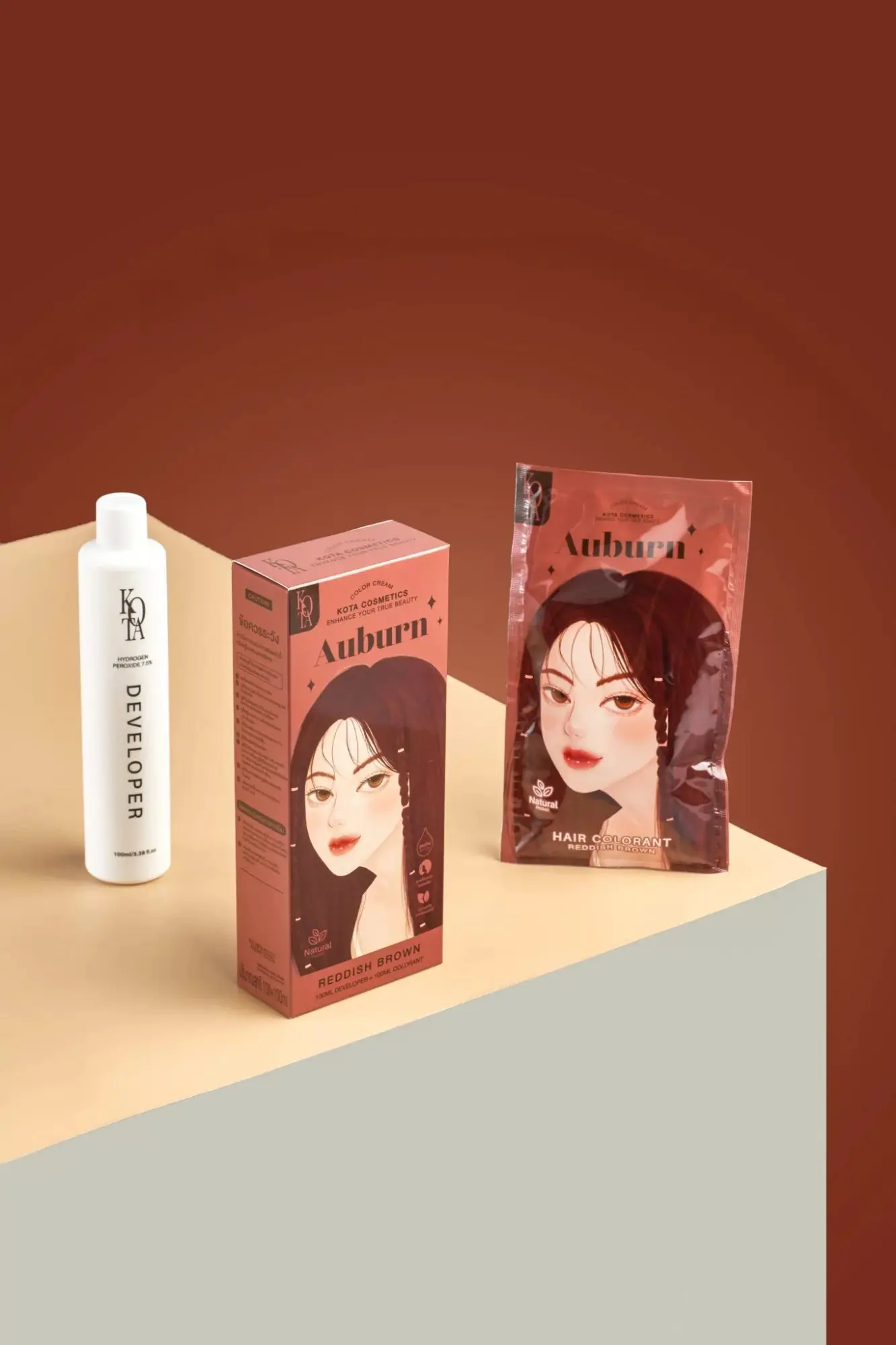 Picture of Kota Color Cream Hair Color (reddish brown) - Multicolor