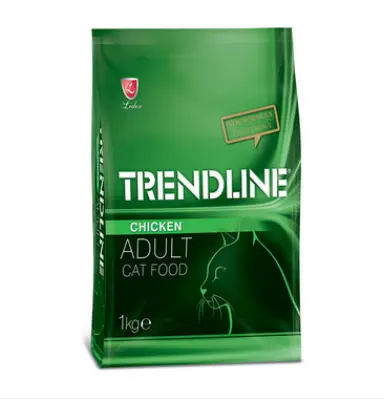 Picture of Trendline Cat Food Adult Chicken 1Kg - White