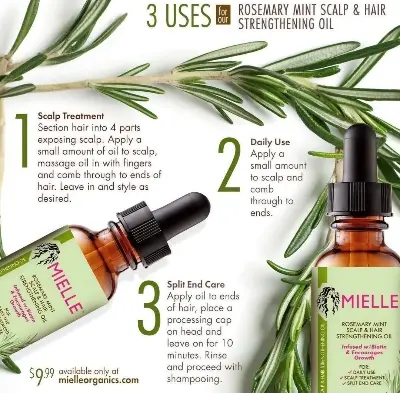 Picture of Mielle Rosemary Mint Scalp Hair Strengthening Oil 59ml