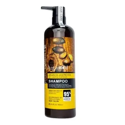 Picture of Argan Oil Extract rotein air Shampoo Anti-ari Fall enewal 900ml - Yellow