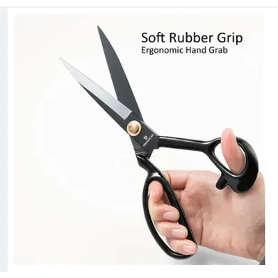Picture of Tailor Scissors 12 inch - Heavy Duty Sewing Fabric Scissors for Leather Cutting Industrial Sharp Shears - Silver