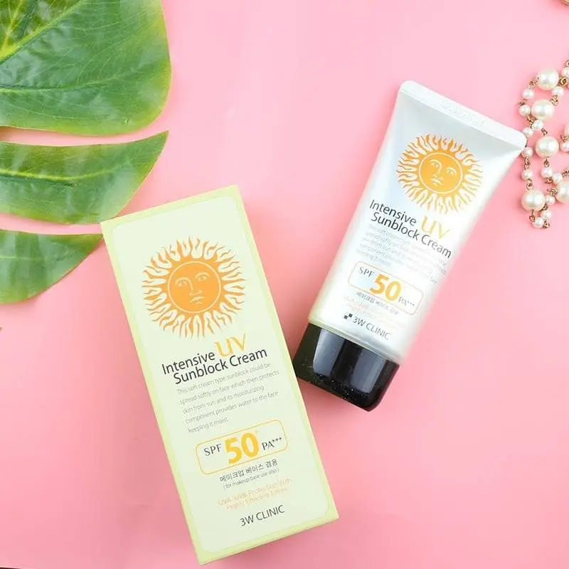 Picture of 3W Clinic Intensive UV Sunblock Cream with SPF50+ PA+++