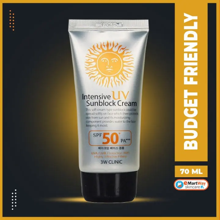 Picture of 3W Clinic Intensive UV Sunblock Cream with SPF50+ PA+++