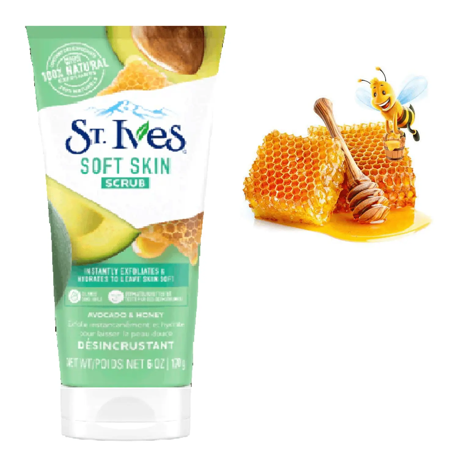 Picture of International USA product ST Ives Soft Skin face scrub - 170 GM - Multicolor
