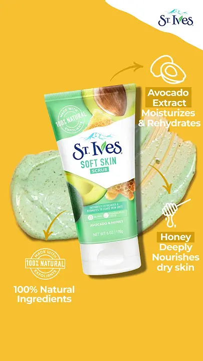 Picture of International USA product ST Ives Soft Skin face scrub - 170 GM - Multicolor