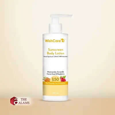 Picture of WishCare Sunscreen Body Lotion SPF 50 PA+++, 200 ml - Multicolor