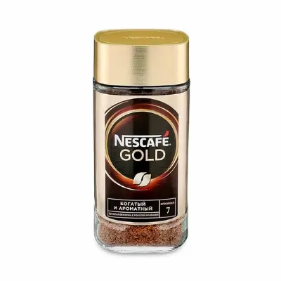Picture of Gold Rich and Smooth Instant Coffee Powder, 190g Jar(Russia)