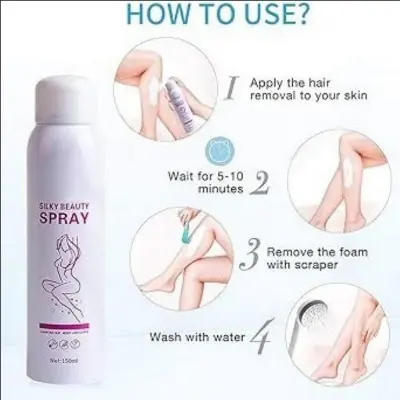 Picture of Kingyes Silky Beauty Quick & Painless Hair Removal Spray -150ml