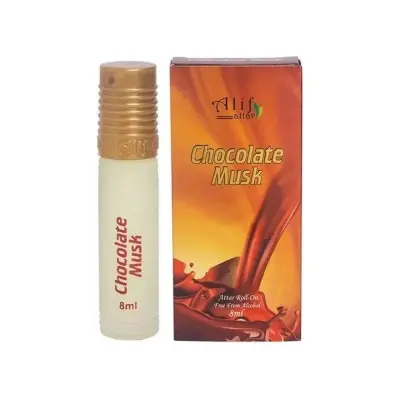 Picture of Chocolate Musk Attar By Alif - 8ml Roll On Attar Non Alcoholic Long Lasting Perfume
