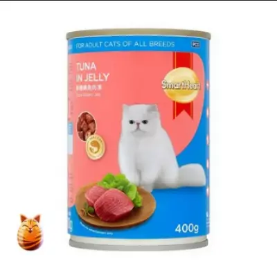 Picture of SmartHeart Cat Food Tuna In Jelly (Can) 400 gm - Red