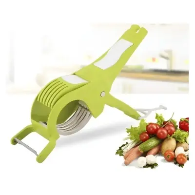 Picture of Plastic 2 in 1 Vegetable & Fruit Multi Cutter & Peeler,Veg Cutter
