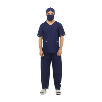 Picture of Medical OT Dress Full Set With Standard Cotton Febric For Doctors Students & Nurse