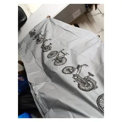 Picture of Bicycle Cycle Acrylic Double Stitching Rain Water Resistant Dust Proof Cover with Zip Pouch Cycling Dust Proof Cover